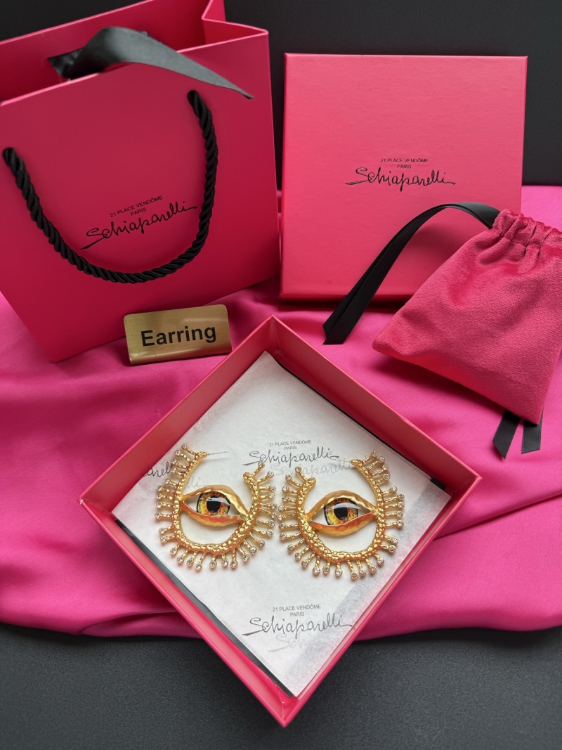 Серьги в форме глаз Schiaparelli