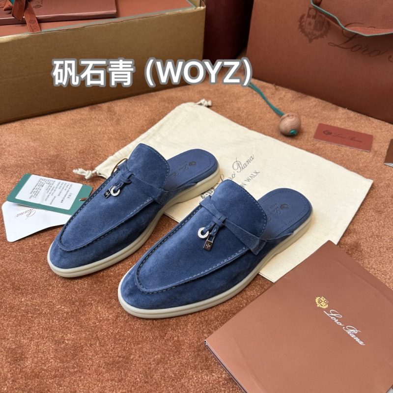 Мокасины Loro Piana Babouche Charms Walk со светлой подошвой