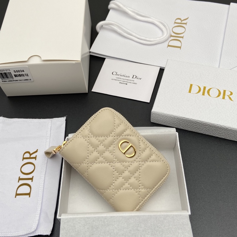Портмоне Dior S5034 бежевое