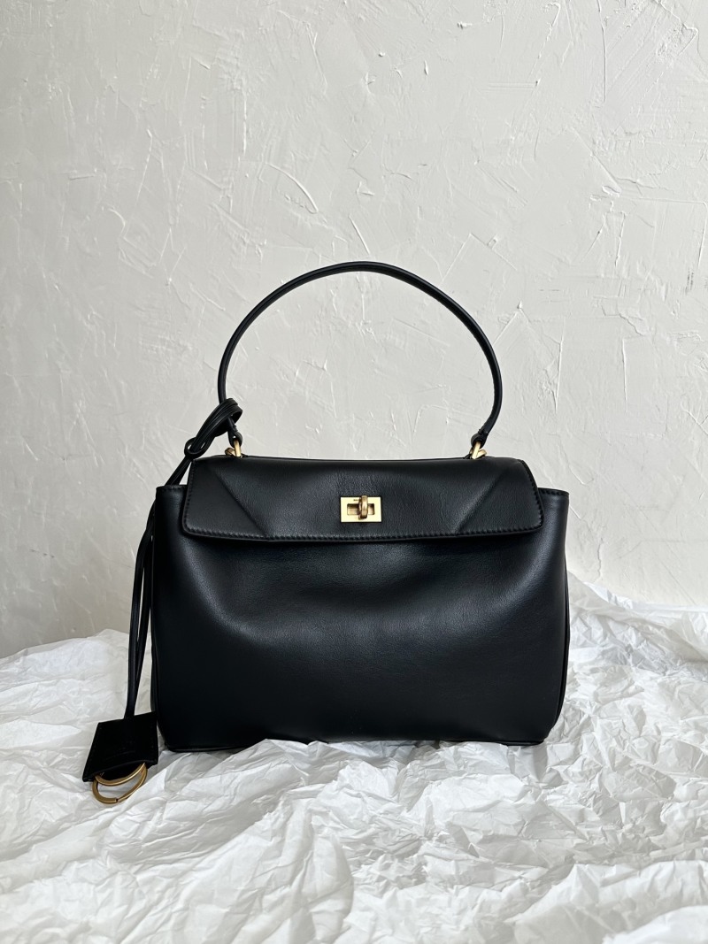 Сумка Balenciaga Rodeo чёрная, малый размер
