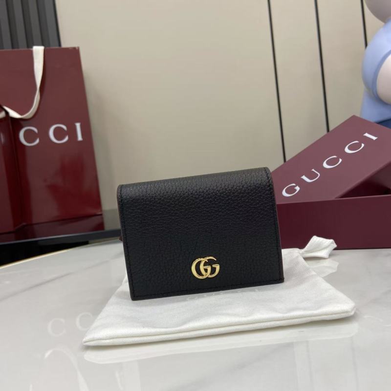 Портмоне Gucci черное с логотипом GG