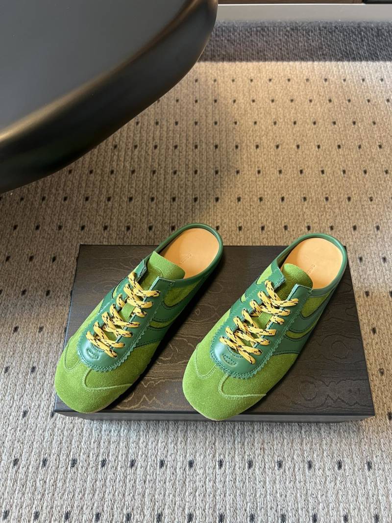 Мюли в ретро стиле, зеленые Dries Van Noten