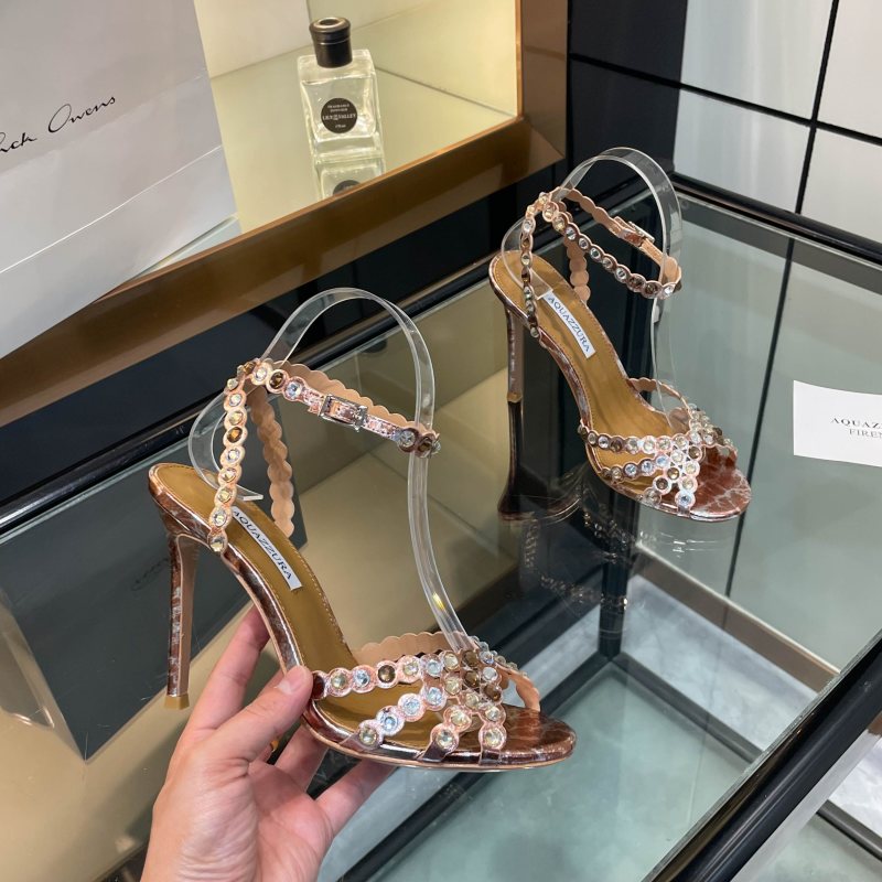 Босоножки Aquazzura со стразами