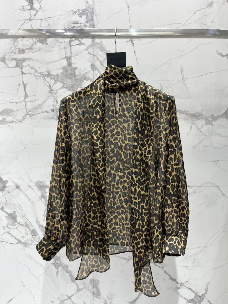 Блуза Saint Laurent леопардового принта