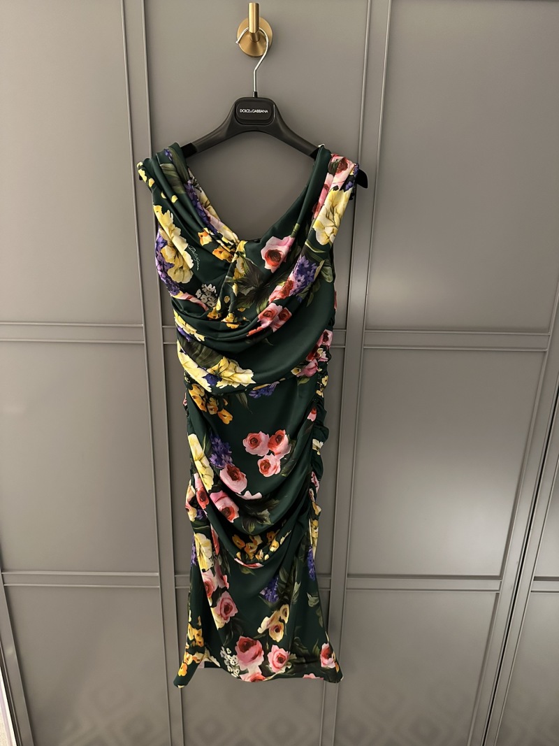 Вечернее платье с цветочным принтом Dolce & Gabbana