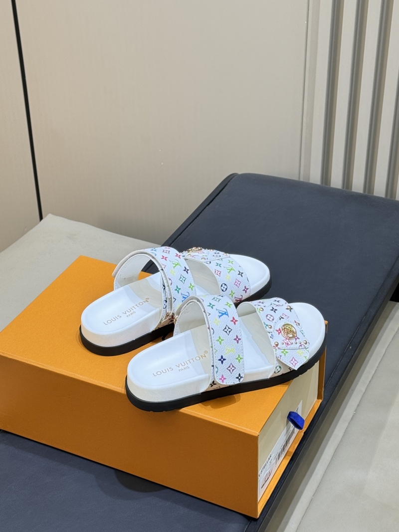 Женские босоножки с принтом Louis Vuitton