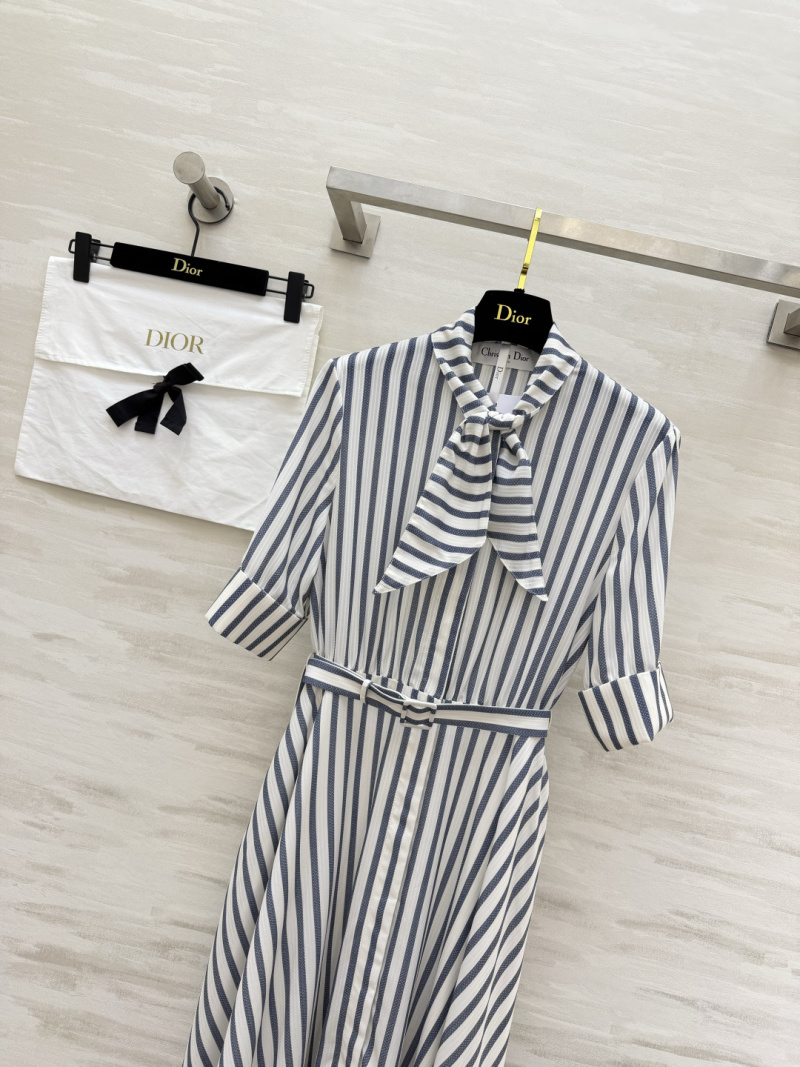 Женское повседневное платье в полоску Dior