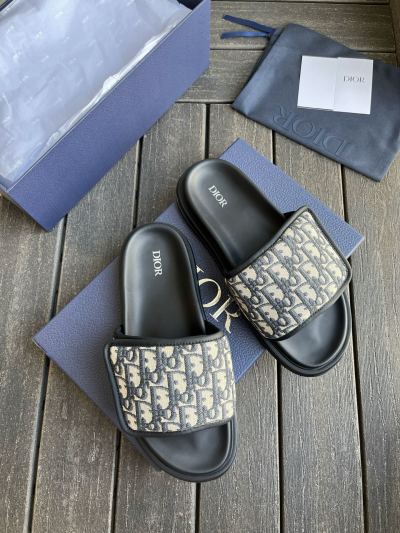 Мужские сандалии Dior с принтом Oblique