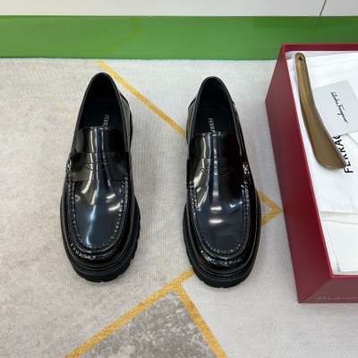 Мужские лаковые лоферы Salvatore Ferragamo