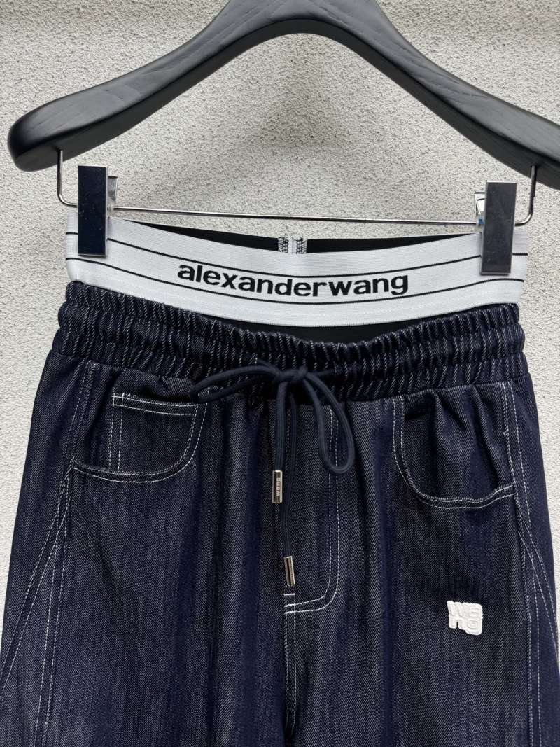 Джинсы с эластичным поясом и завязками Alexander Wang