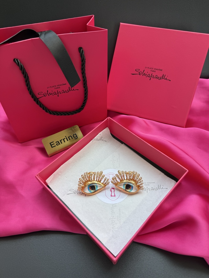 Серьги в форме глаз Schiaparelli