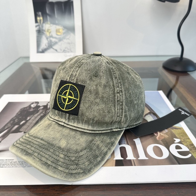 Бейсболка Stone Island с эффектом выцветания
