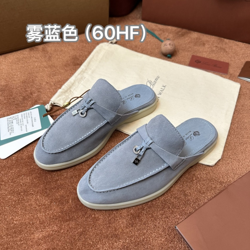Мокасины женские Loro Piana Charms Walk с белым подошвой