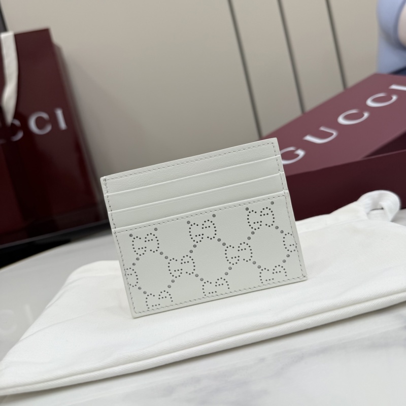 Картхолдер Gucci белый с логотипом