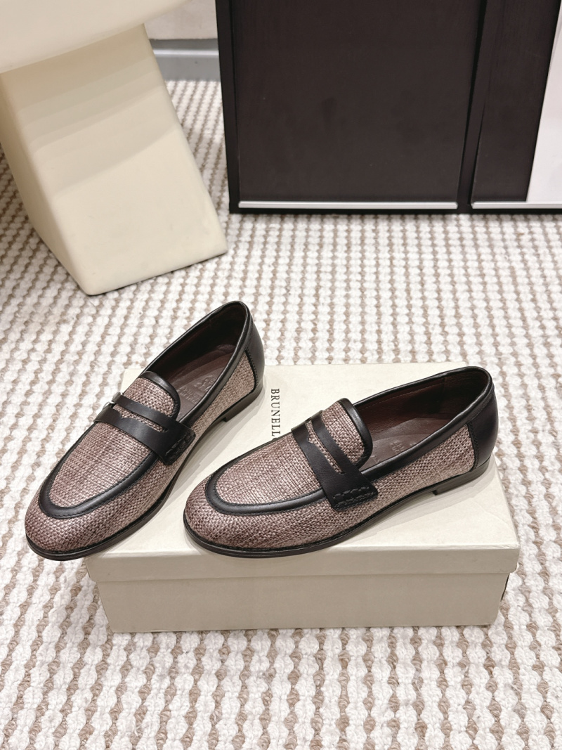 Женские плетеные лоферы Brunello Cucinelli