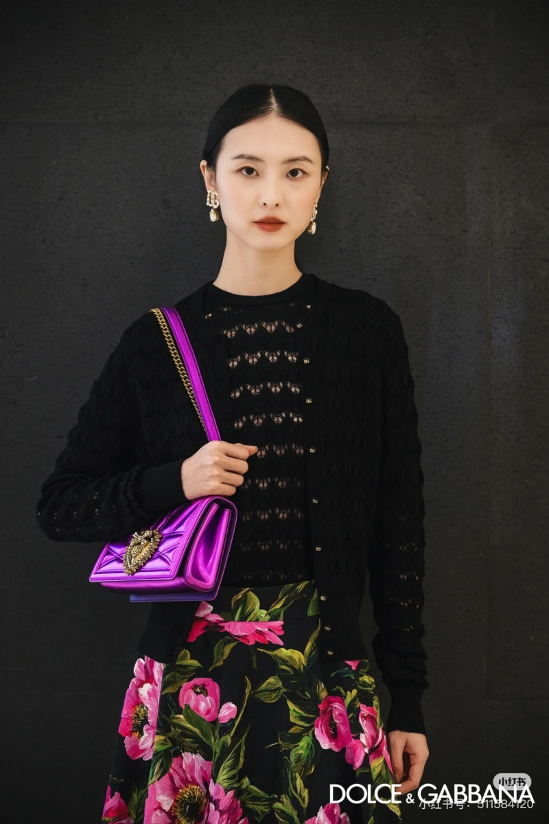 Повседневный комплект из кардигана и юбки с цветочным принтом Dolce & Gabbana