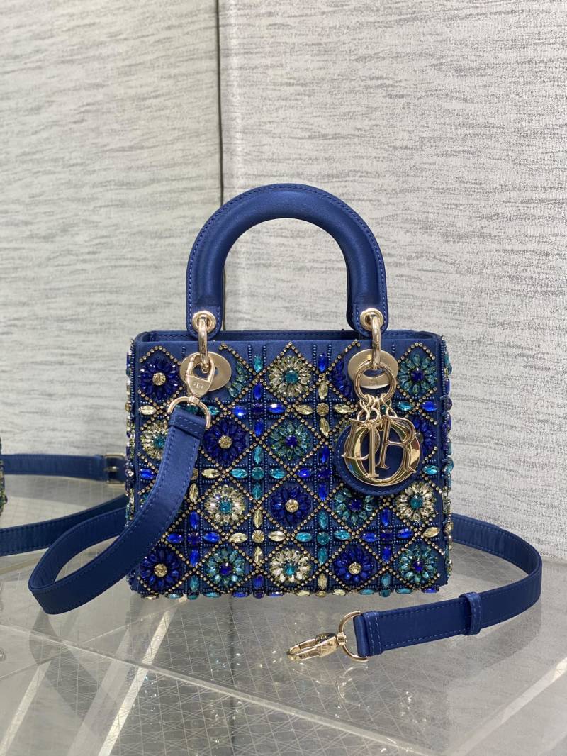Сумка Dior Lady Dior с кристаллами