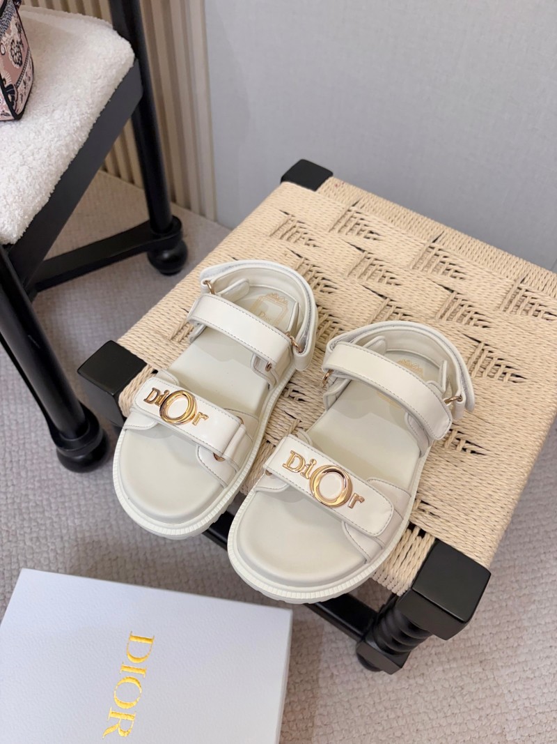 Женские кожаные сандалии Dior