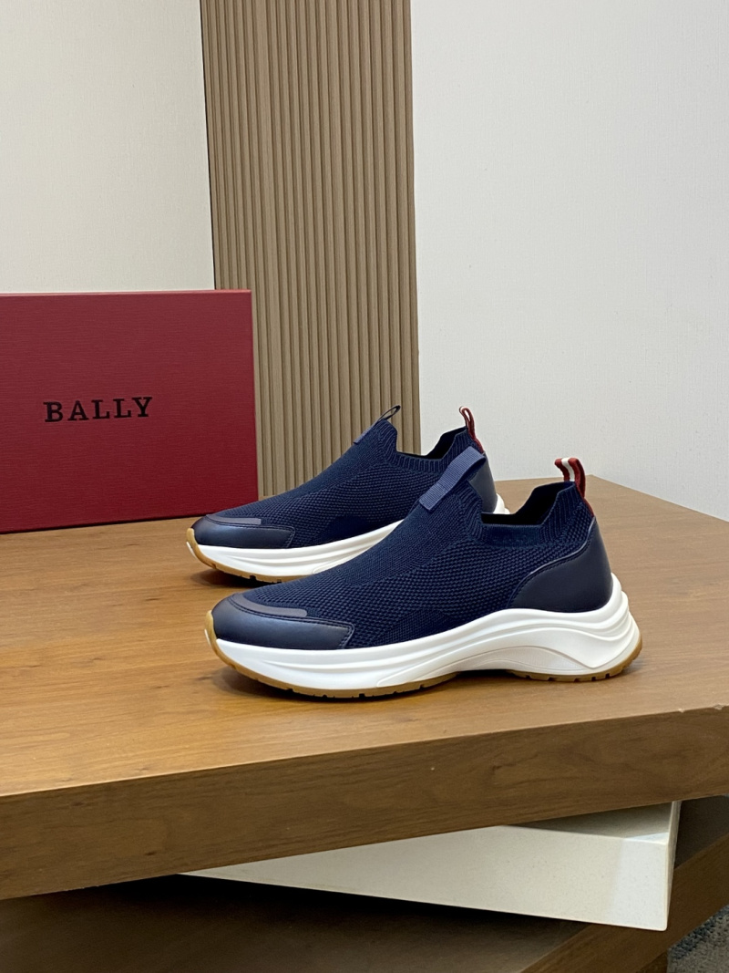Мужские кроссовки из сетки с резиновой подошвой Bally