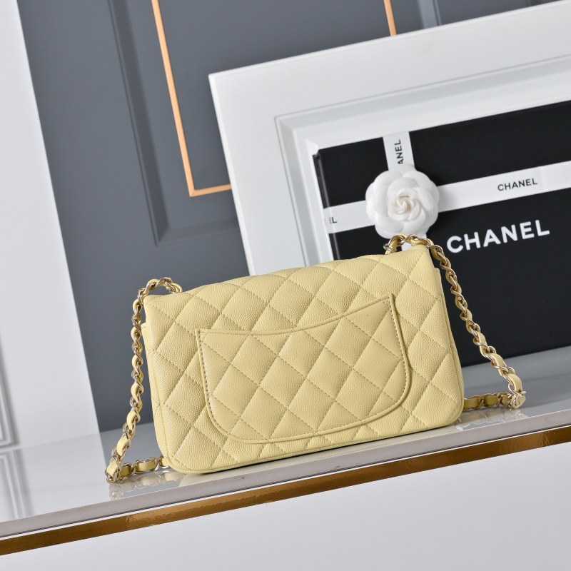Сумка Chanel Classic Flap Mini желтая