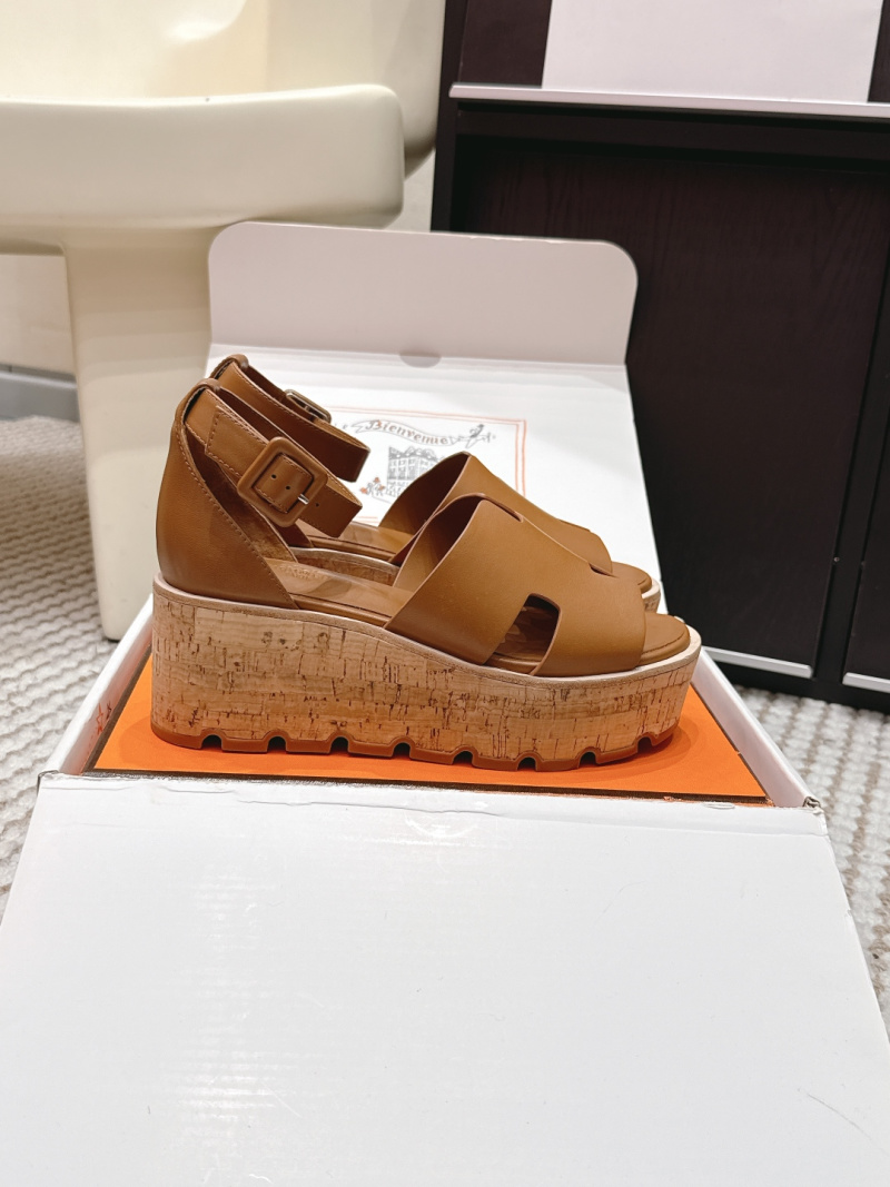 Женские босоножки Hermès Oran на платформе