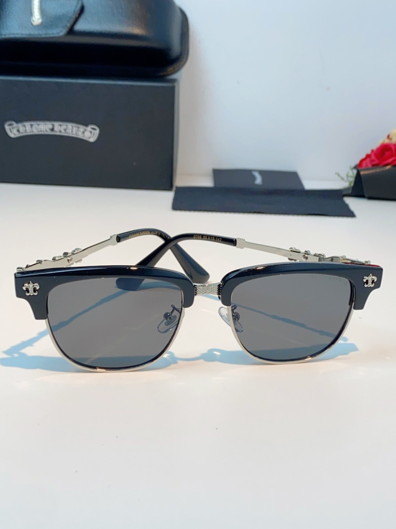Солнцезащитные очки Chrome Hearts стиль P90, смешанная оправа