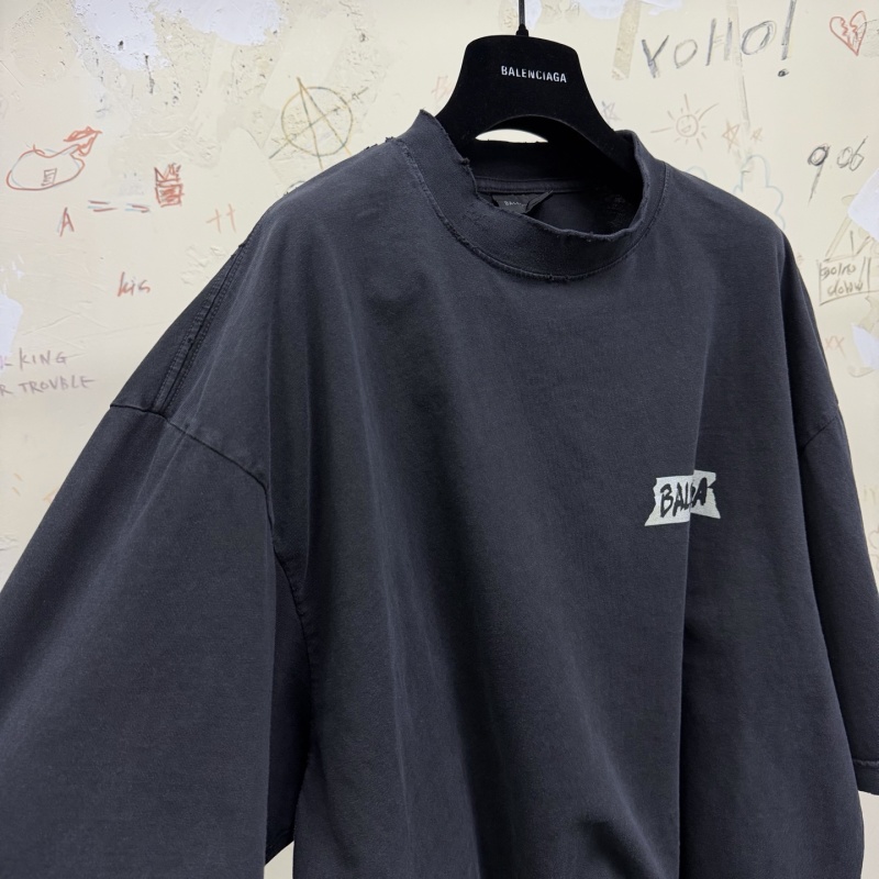 Футболка черная Balenciaga оверсайз