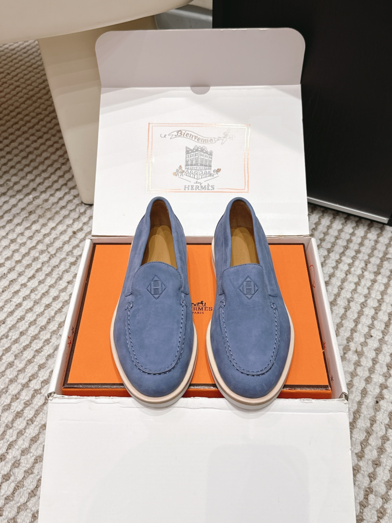 Женские замшевые лоферы Hermès