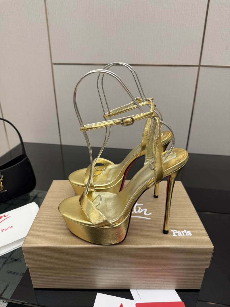 Туфли женские Christian Louboutin золотые