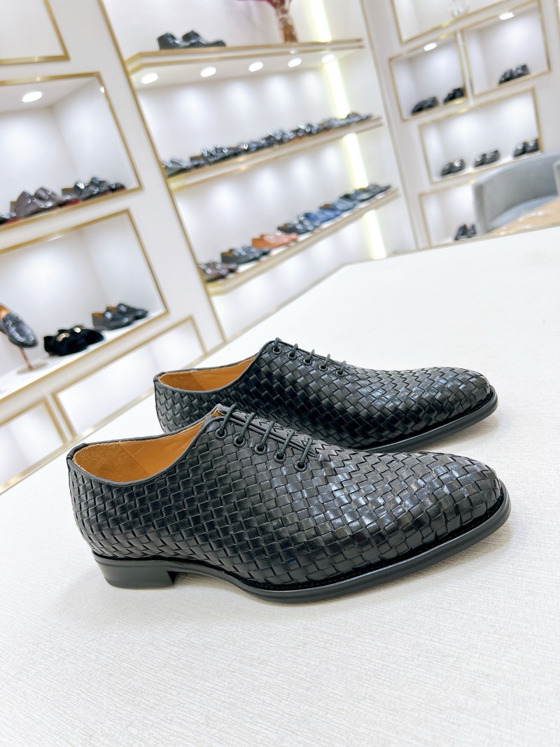 Боттега Венета мужские туфли черные плетеные Bottega Veneta