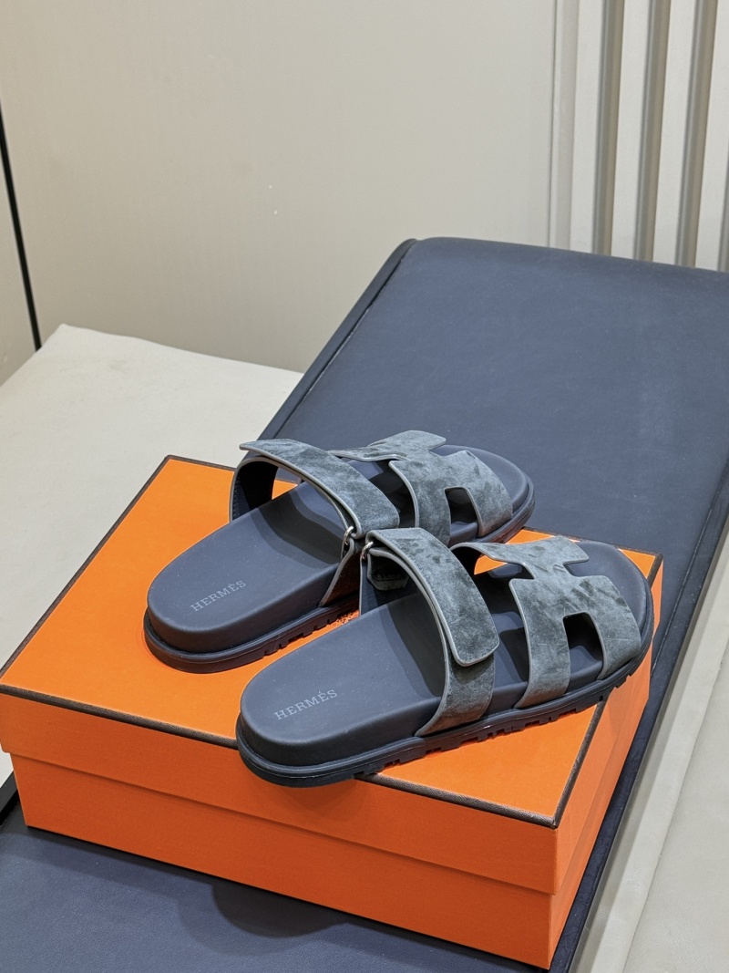 Мужские шлепанцы Hermes H классика Hermès