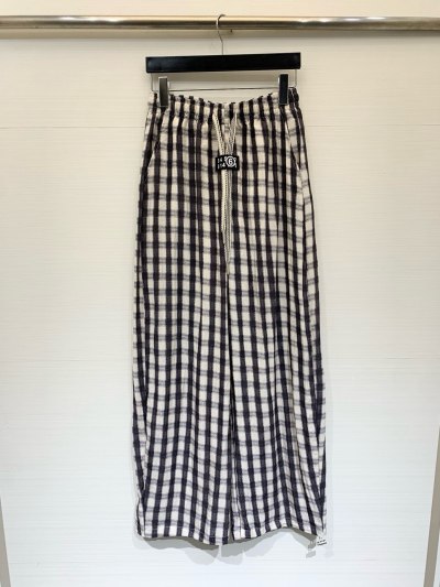 Женские широкие брюки MM6 Maison Margiela в клетку