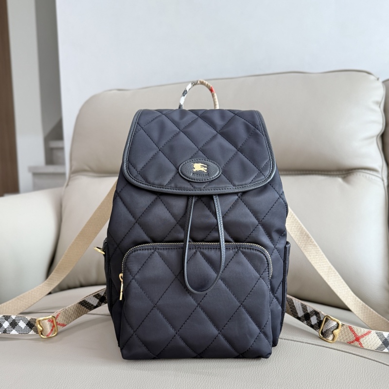 Рюкзак Burberry с логотипом и клетчатыми ремнями