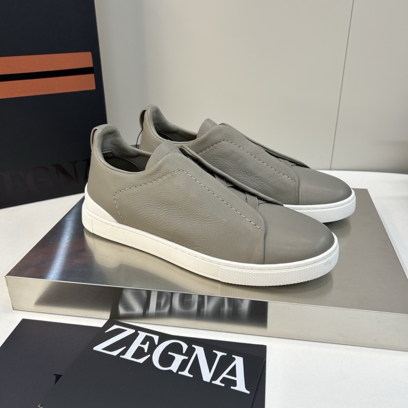 Мужские кожаные кроссовки Zegna