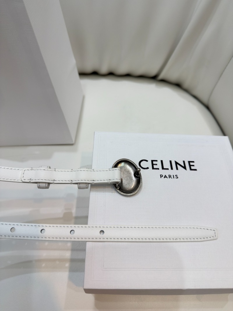 Ремень Celine Thin Plate 13мм тавированная кожа
