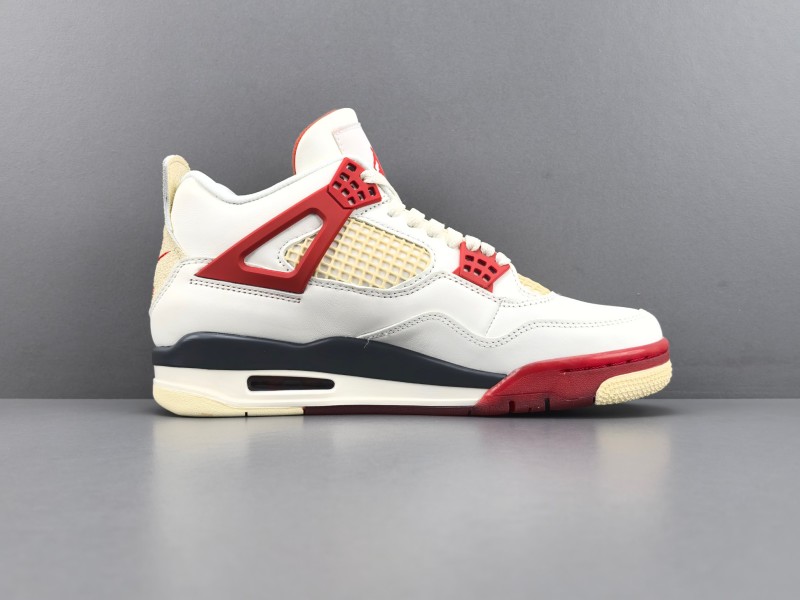 Кроссовки Nike Air Jordan 4 Nigel Sylvester Белый-Красный