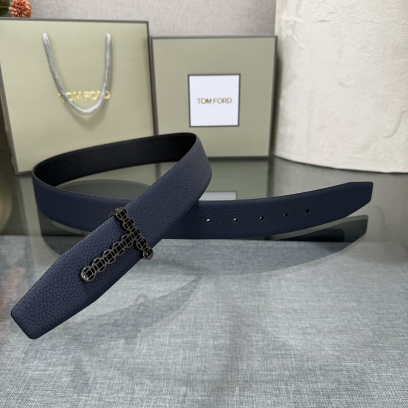 Мужские кожаные ремни с металлической пряжкой Tom Ford