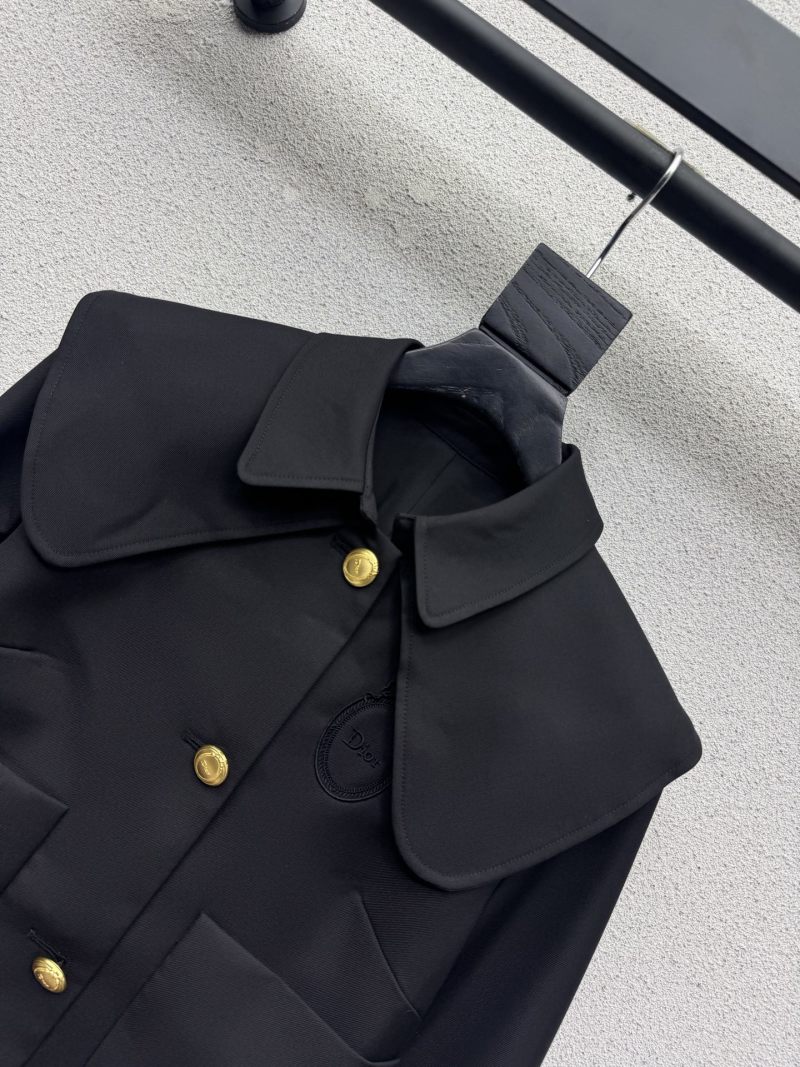 Женский короткий пиджак с широким воротником Gucci