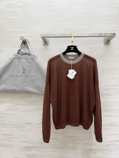 Свитер Brunello Cucinelli коричневый