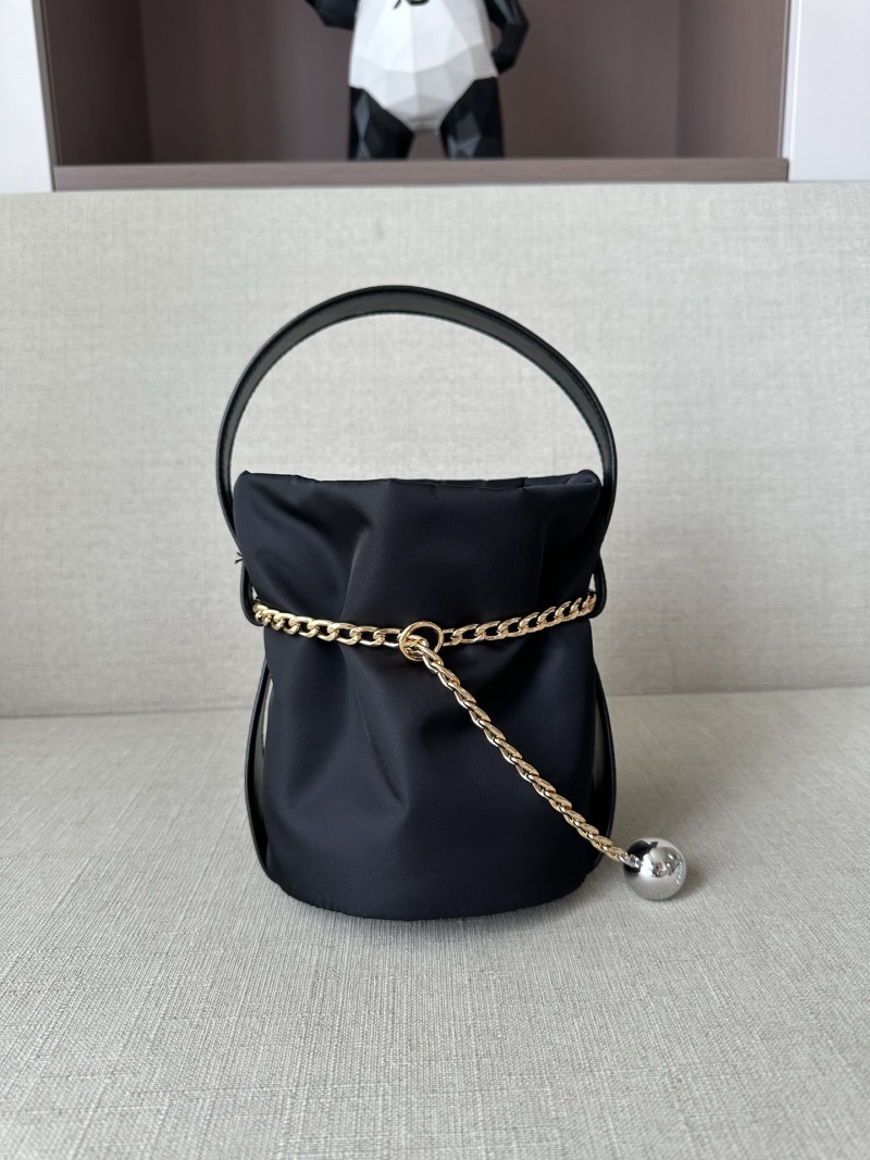 Сумка мини-ведерко Prada Re-Nylon Black Mini Bucket