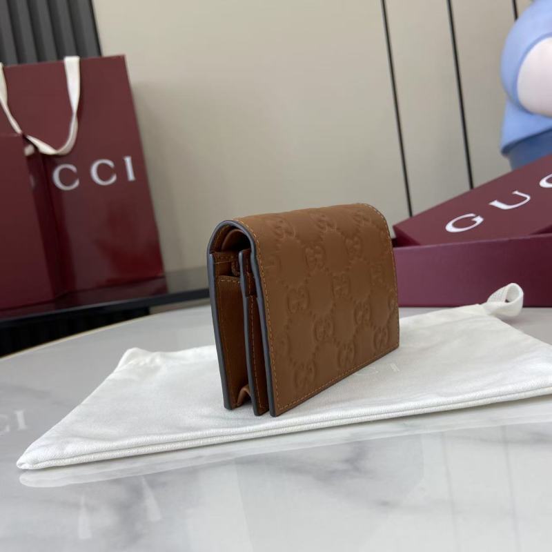 Кожаный кошелёк Gucci с монограммой