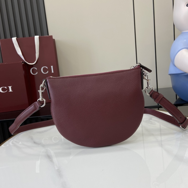 Полумесяц Gucci бордовый