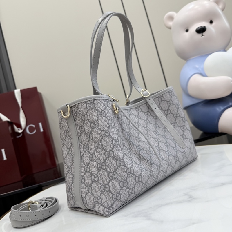 Сумка Gucci Тоут Серый Монограмма