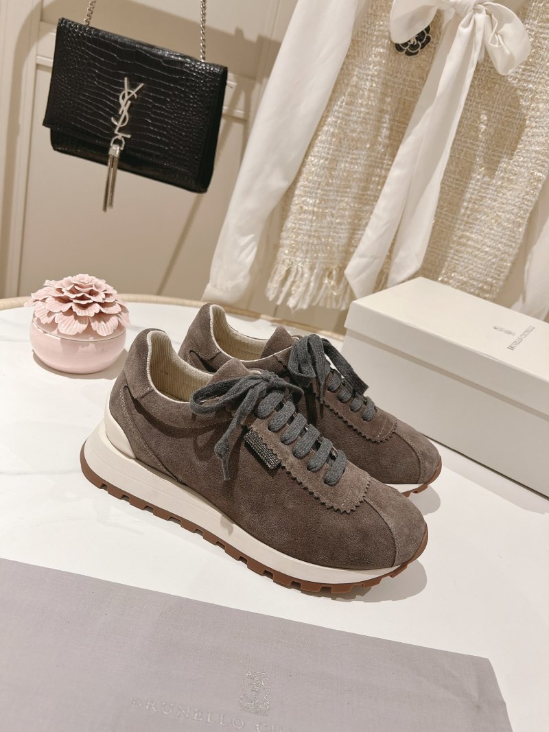 Женские кроссовки Brunello Cucinelli из замши