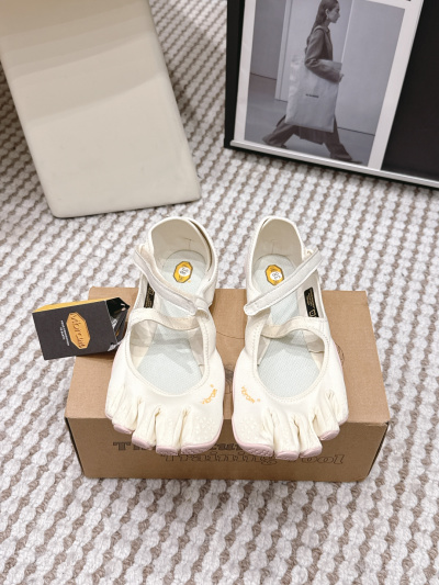 Виньетка Vibram FiveFingers женские балетки, кожаные с отделкой из двух слоев