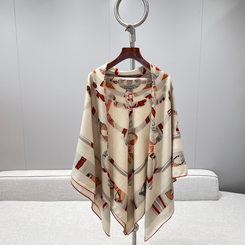 Hermès Платок Eperon d'Or et Etennes de Jour, кашемир с шелком