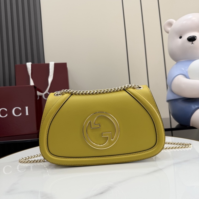 Сумка Gucci желтая с цепочкой
