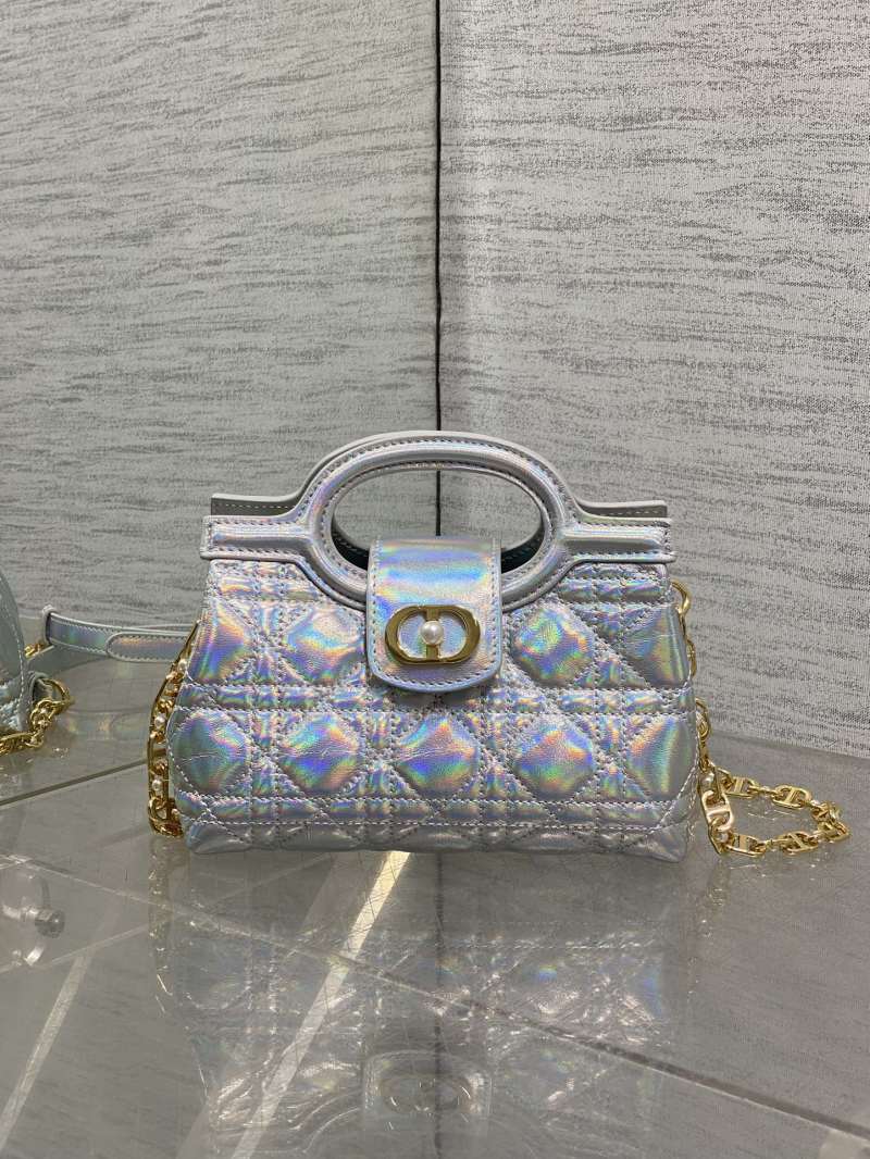 Сумка Dior J'adior серебристая