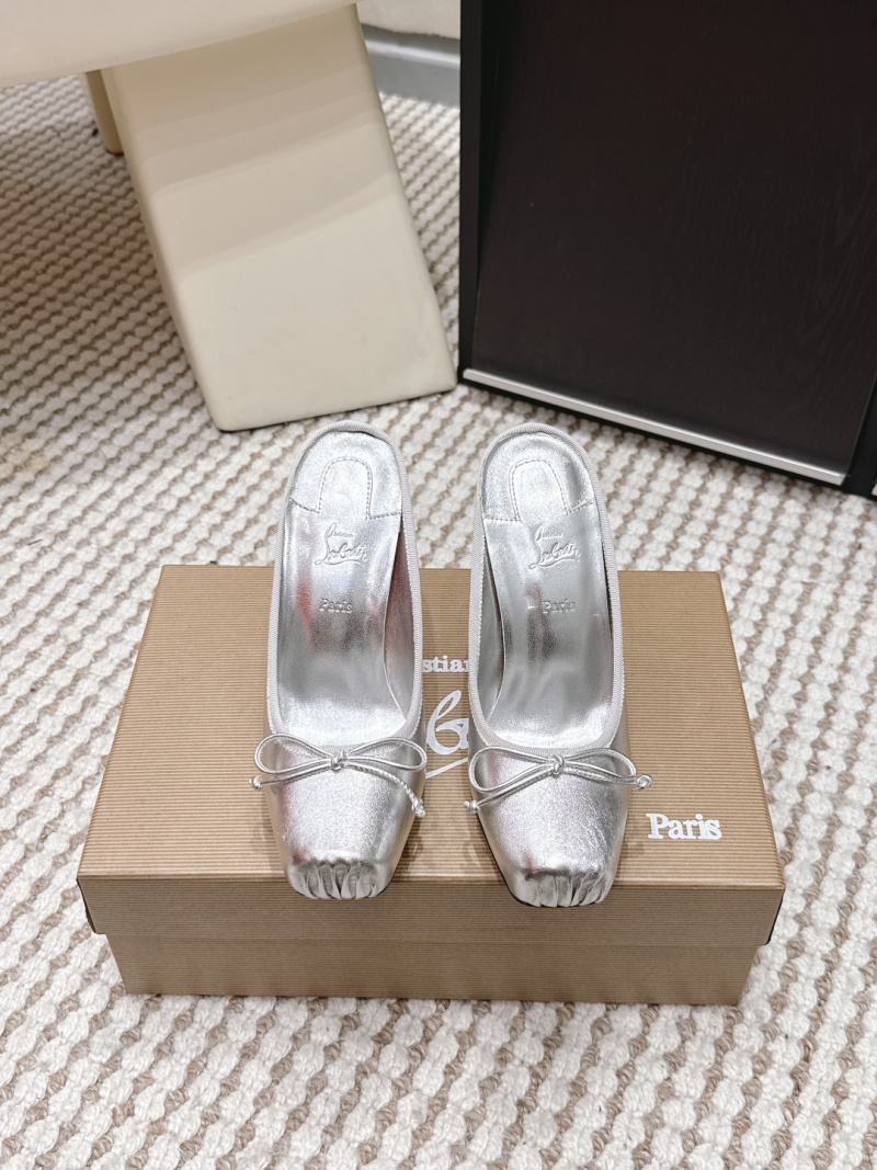 Туфли Christian Louboutin Follies Strass с бантом