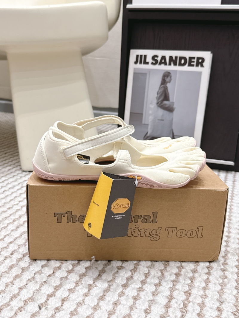Виньетка Vibram FiveFingers женские балетки, кожаные с отделкой из двух слоев